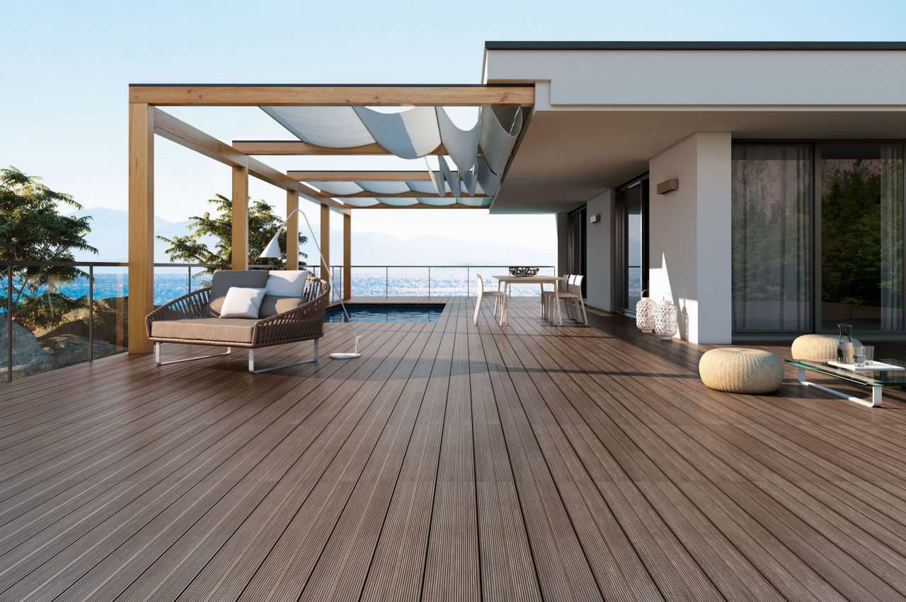 Outdoor Wooden Deck Flooring in Dubai