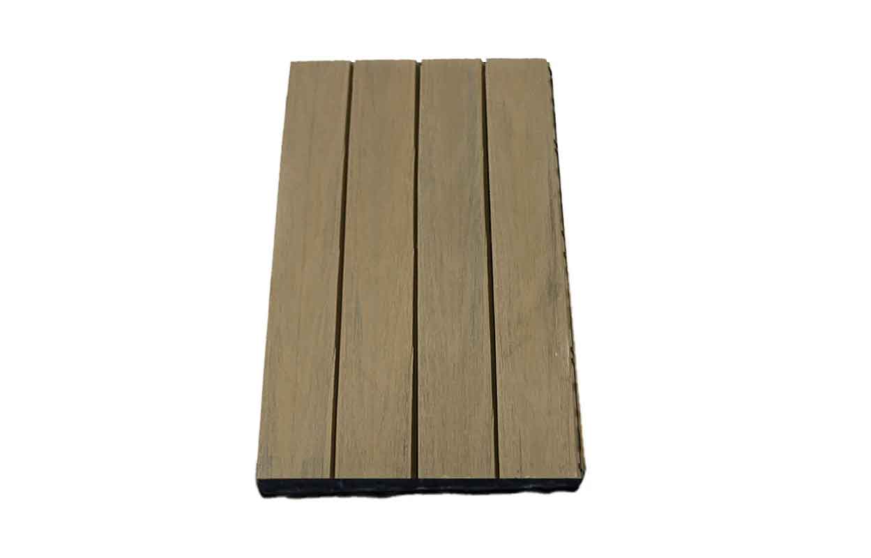 WPC COEXTRUSION-BROWN DECK TILES (60cm X 30cm)